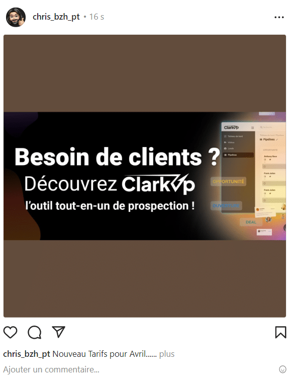 clarkup solution on Instagram