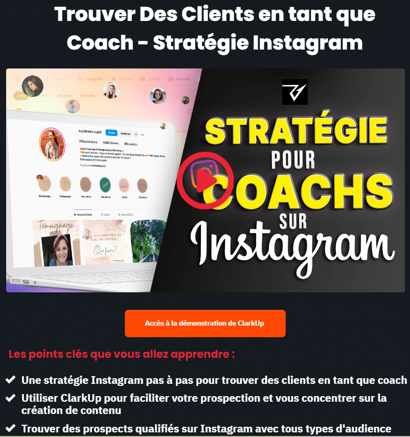 clarkup strategie instagram coach